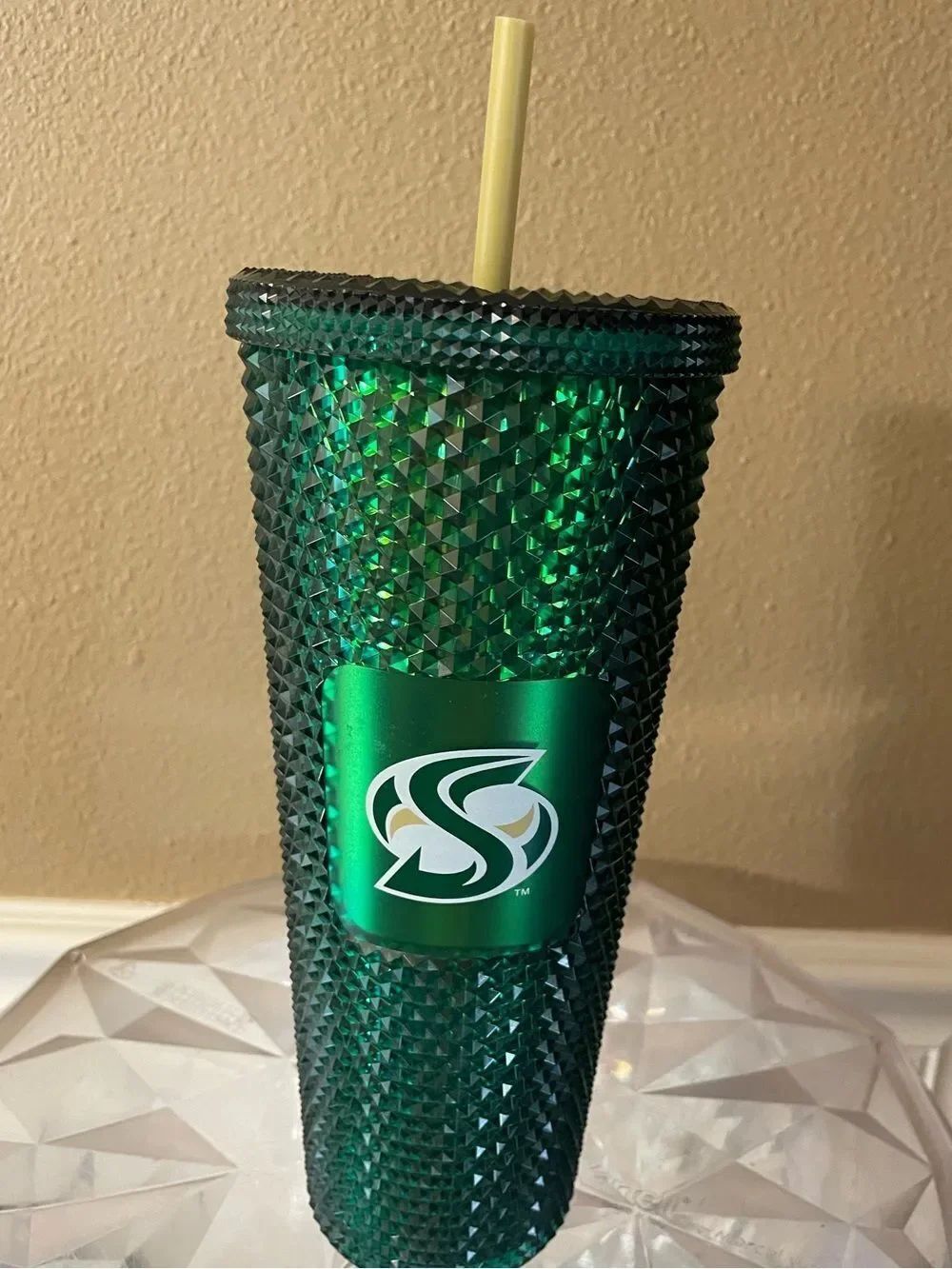 Starbucks Campus Collection Sacramento State Green Diamond Limited 24 OZ Tumbler